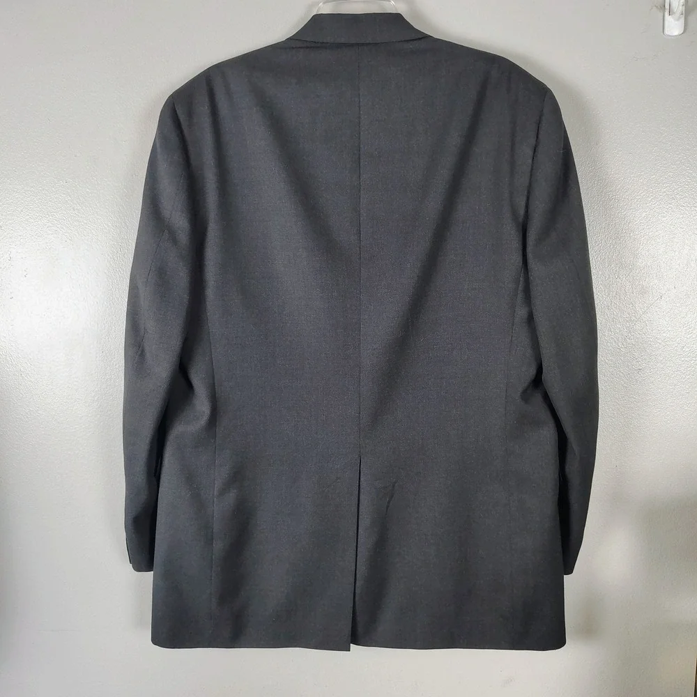 Austin Reed London Mens 42L Blazer‎ Charcoal Gray 2 Button Jacket USA business